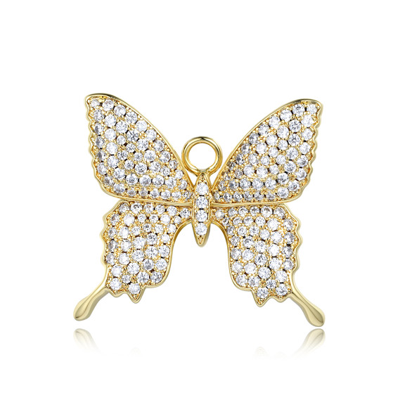 CZ Butterfly Charm